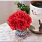 12-Pack: Red Rose Bouquet with 6 Silk Flowers & Foliage , Floral Home by Artificial Flowers